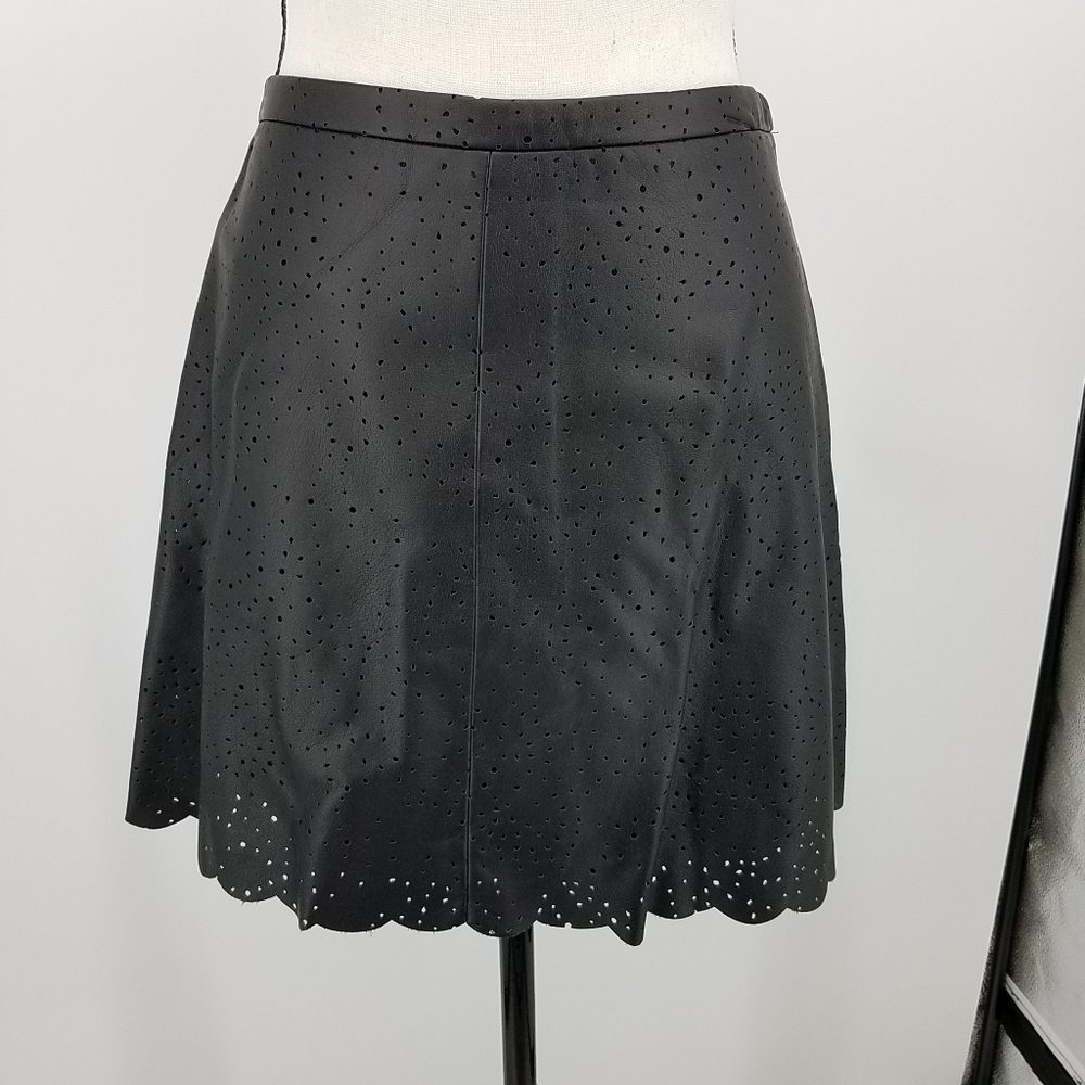 BCBG Maxazria Faux Leather skirt